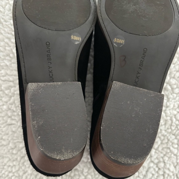 LUCKY BRAND Black Suede Ankle Boots. Size 9 1/2 Worn Once. No Box Excellent Cond - Picture 10 of 13